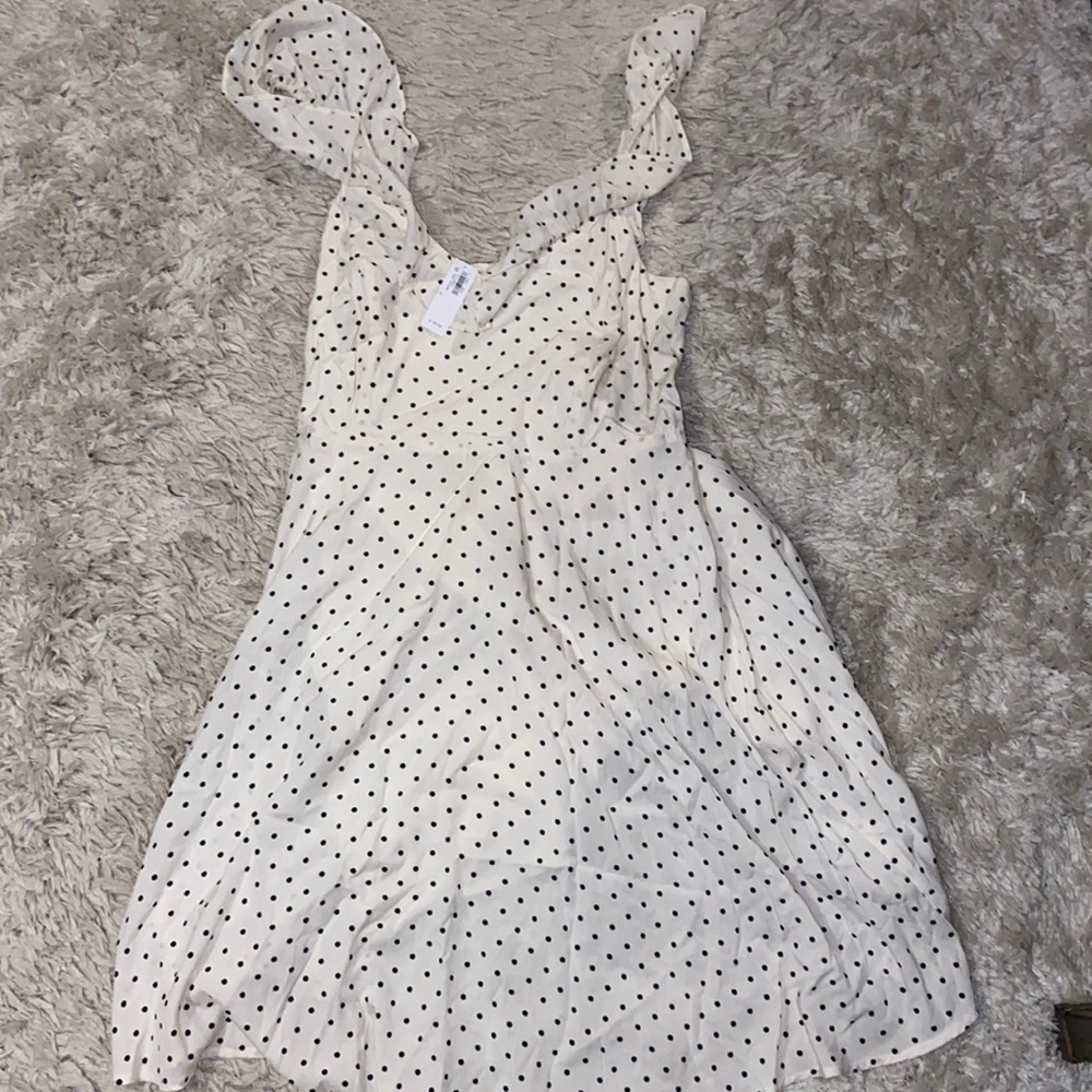 Old Navy Ruffle Strap Polka Dot Dress, Size Large